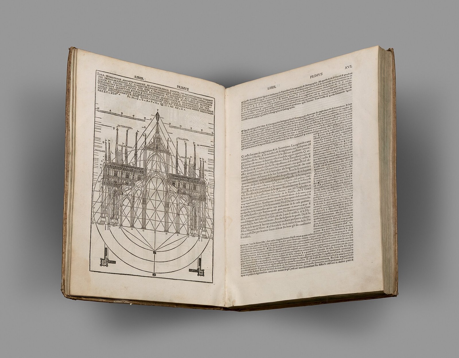 Edición ilustrada de 1521 del tratado De architectura de Vitruvio