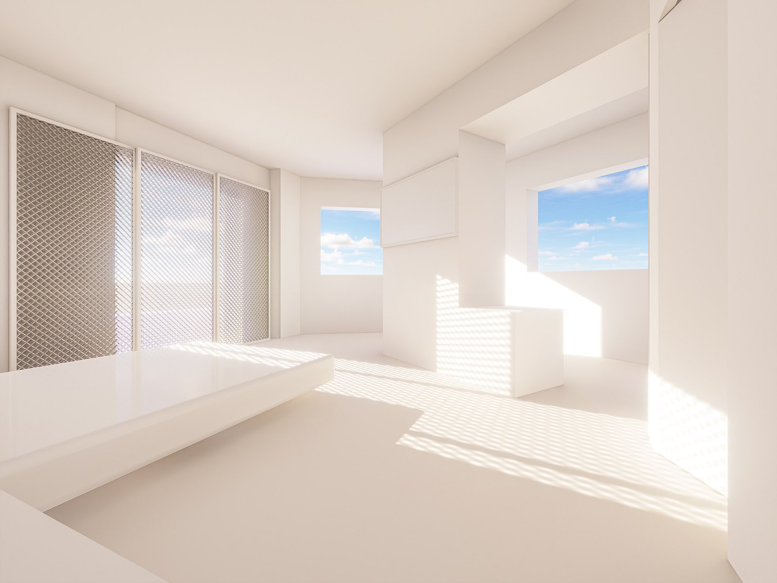 Imagen 3D de la propuesta para el salón