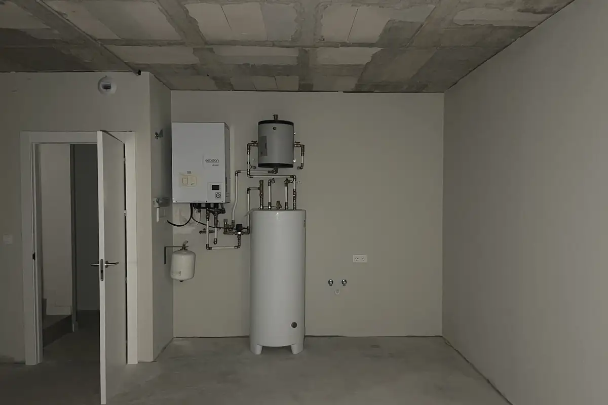 Termo de aerotermia en una vivienda nueva