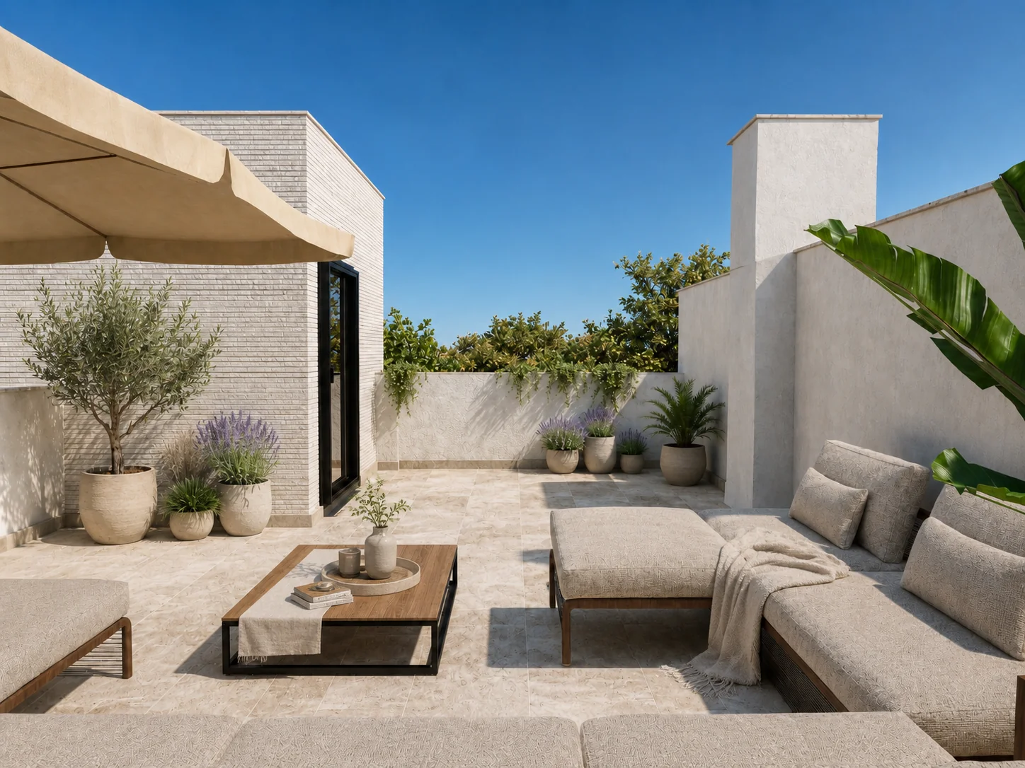 Terraza en cubierta con jacuzzi