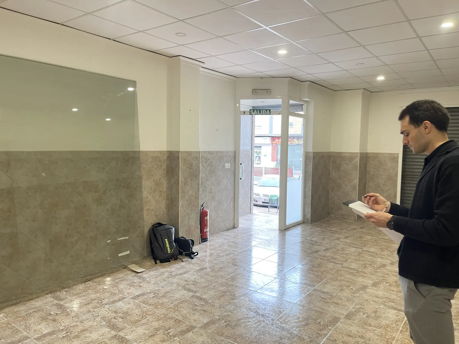 Toma de datos en un local comercial