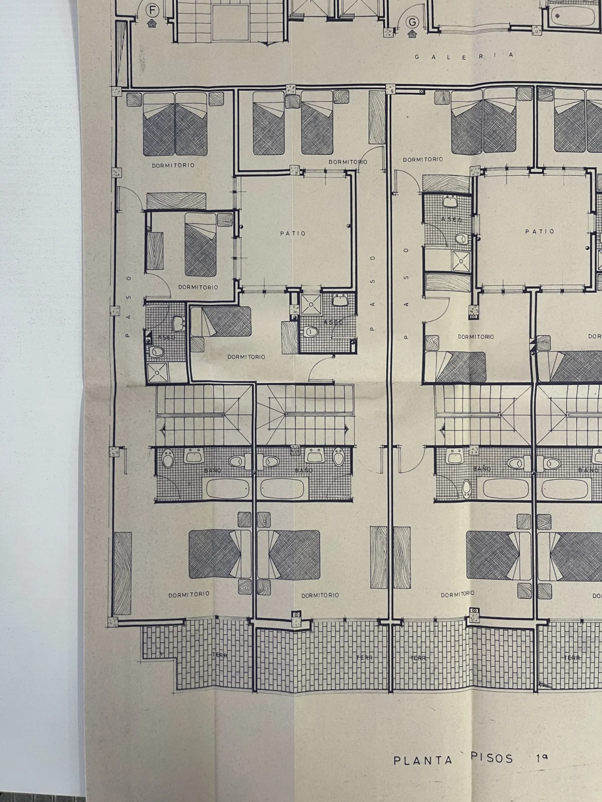 Plano original del edificio, consultado para el certificado