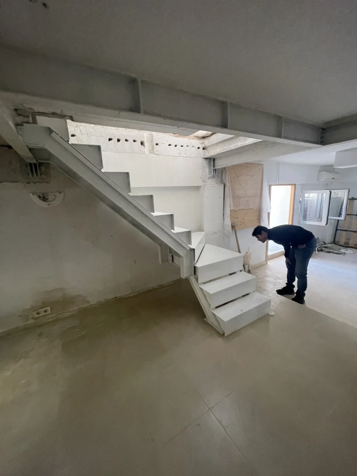 Comprobación de la escalera terminada