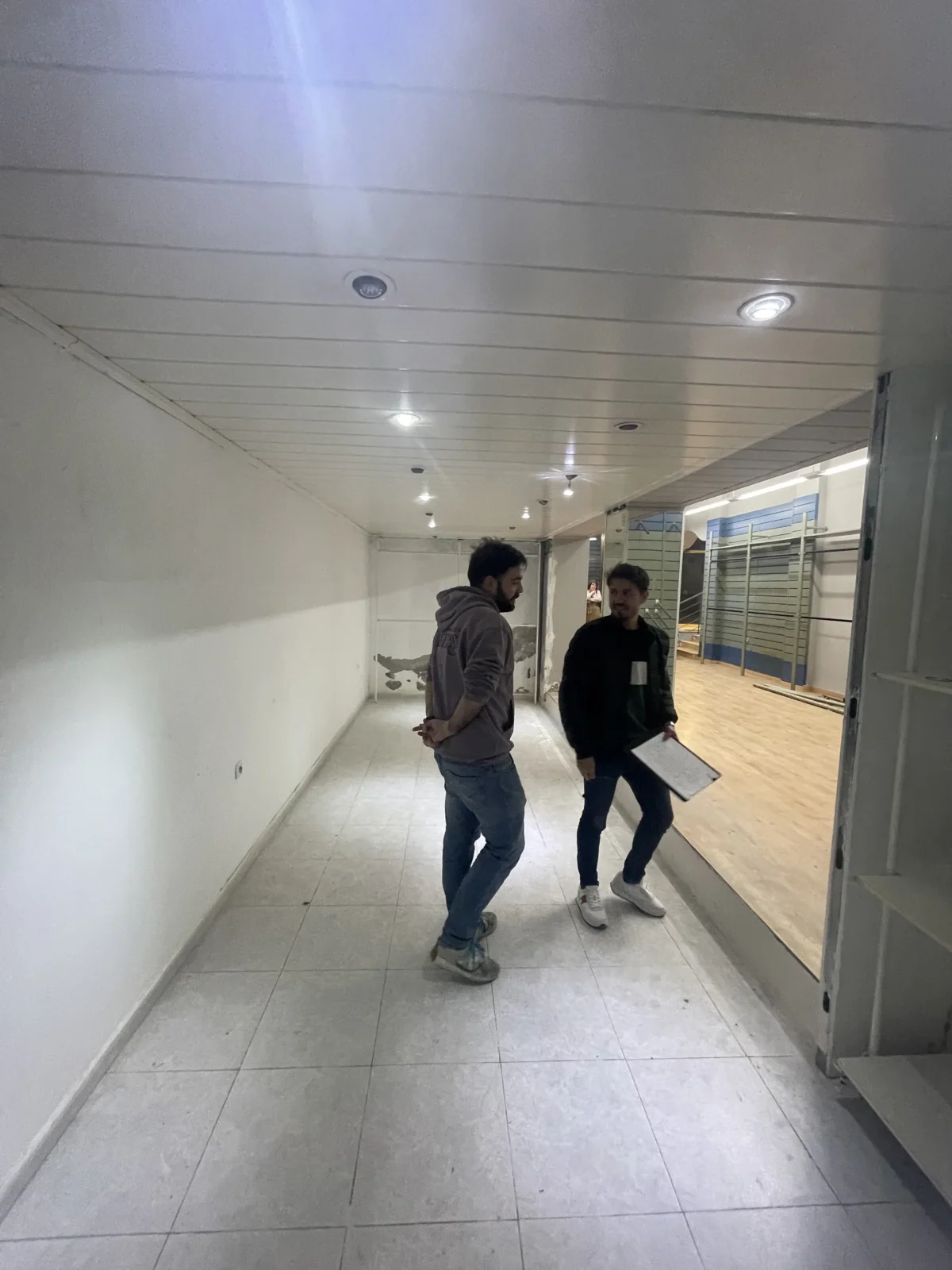 Pasillo de las oficinas