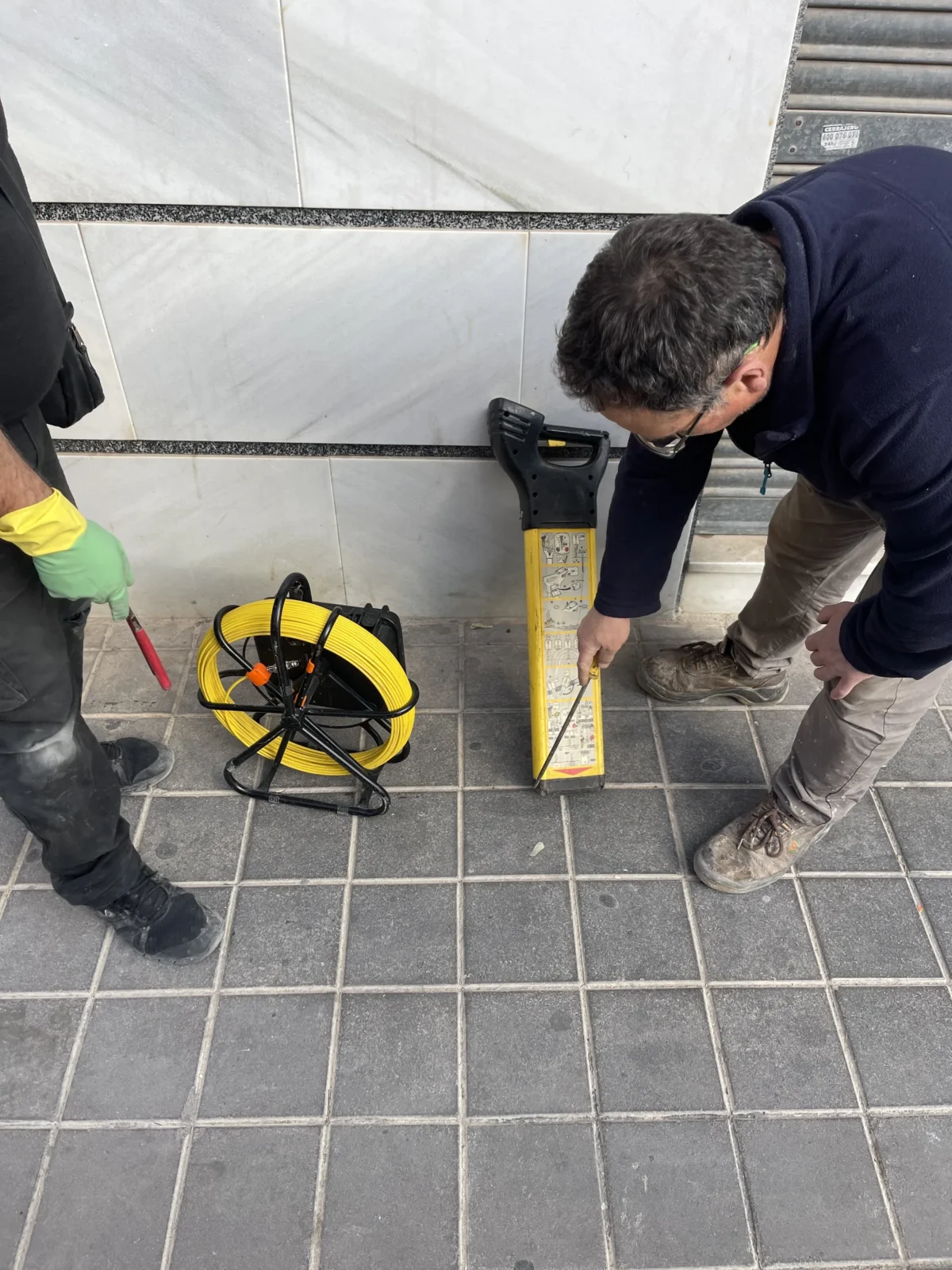 Inspección de saneamiento con cámara
