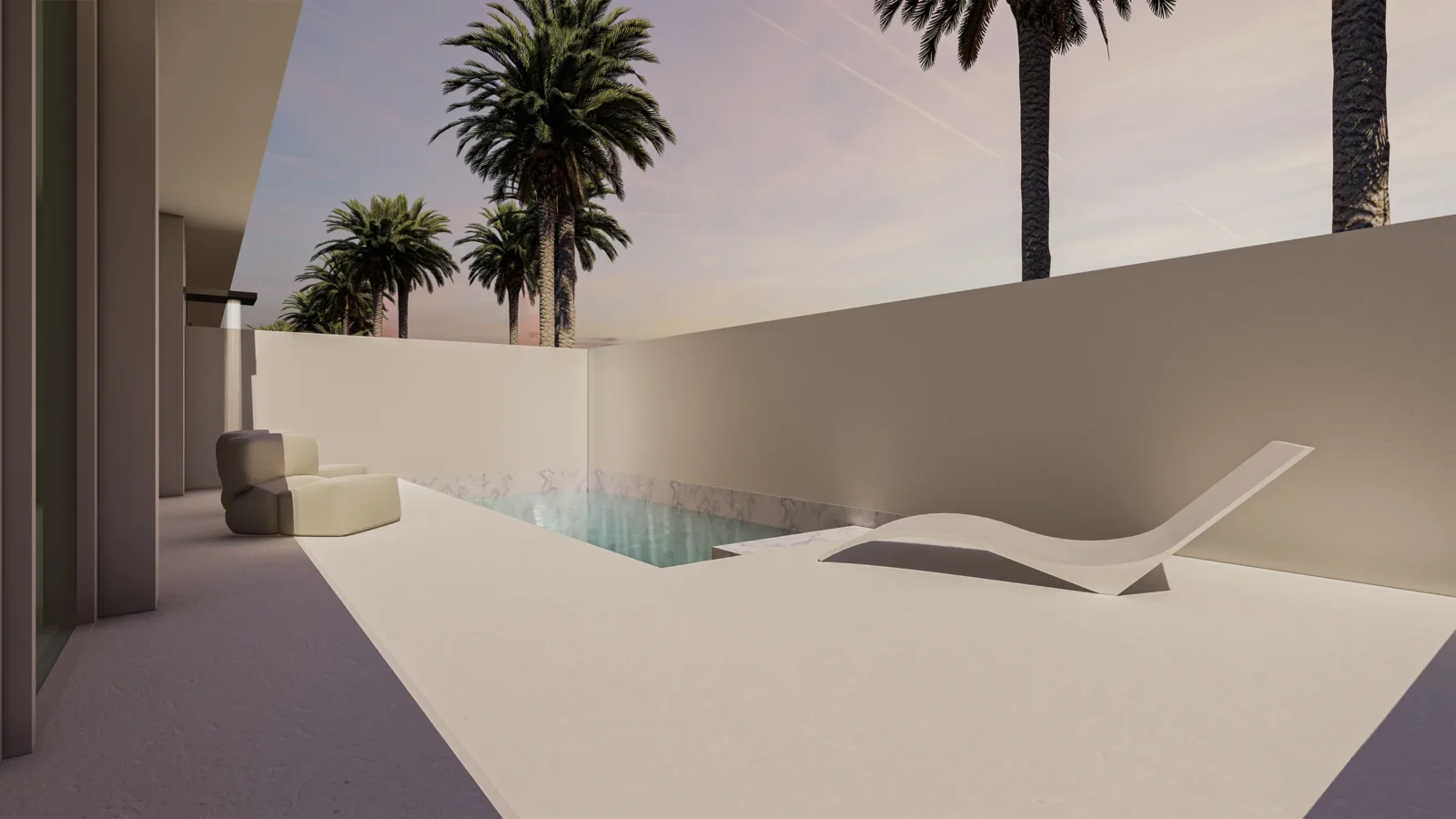 Imagen de proyecto: terraza con piscina