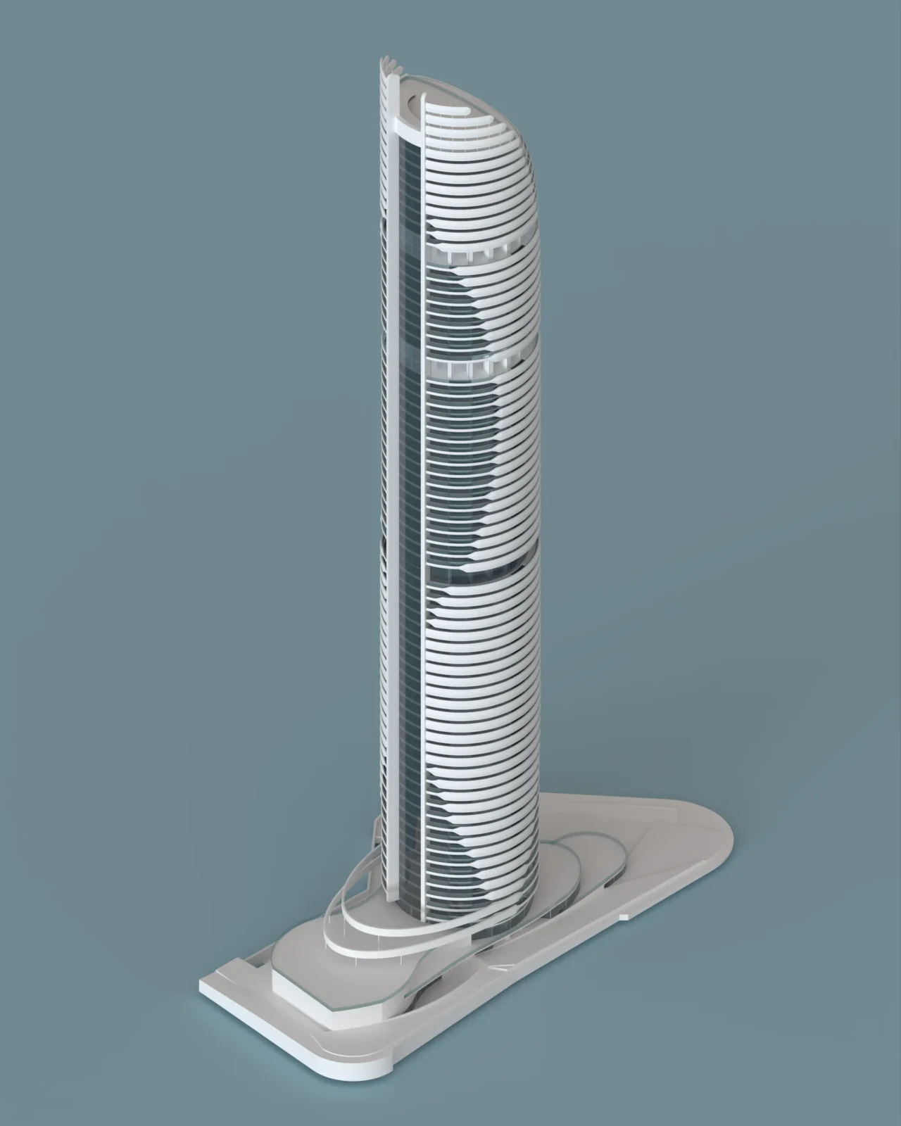 Volumen de la torre en blanco