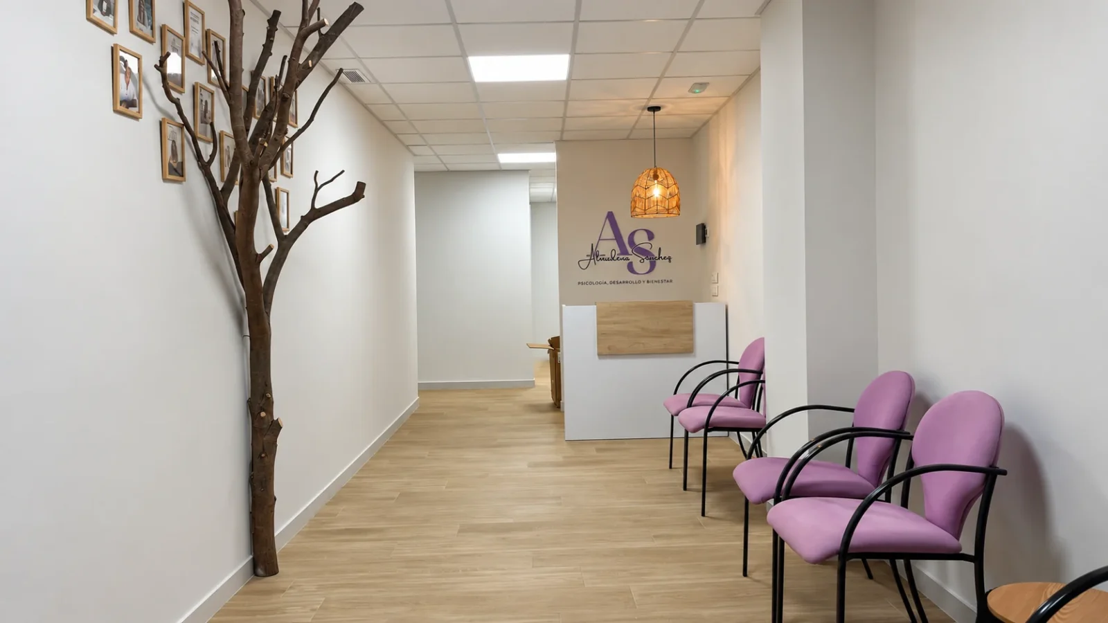 Reception and waiting area of the centre